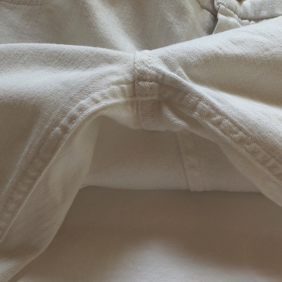 Jen7 Women's White Straight Crop & Roll Jeans, Size 10 - Picture 7 of 10